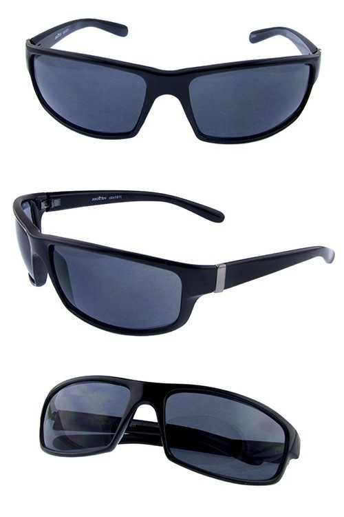 Mens active sport square style plastic sunglasses