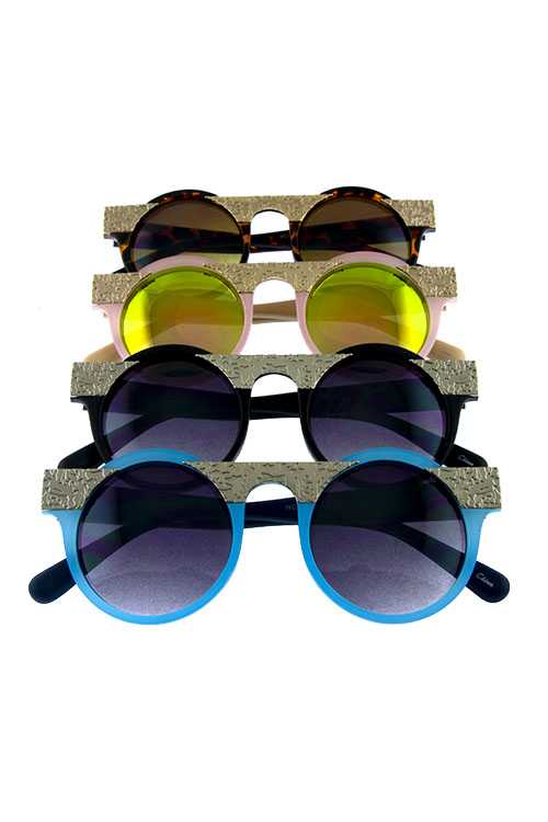 Womens vintage round plastic sunglasses