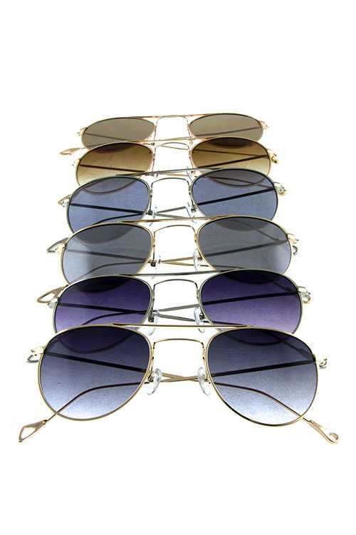 Womens metal aviator trendy fashion sunglasses