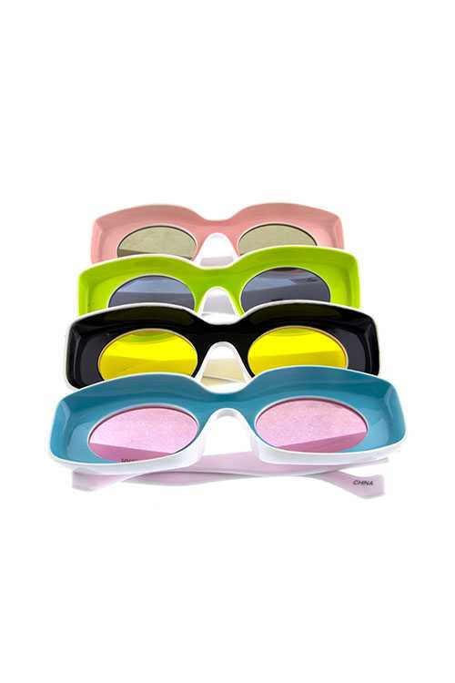 Womens inverted square vintage style sunglasses