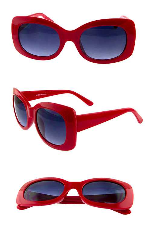 Womens simple square plastic fashion sunglasses