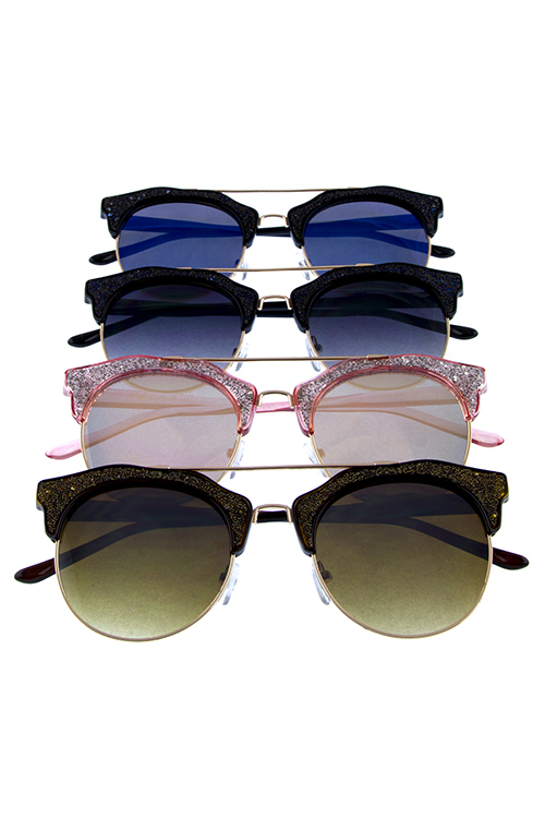 Womens flat horn blog fashion sunglasses