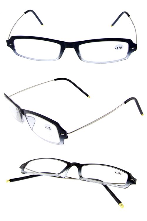 Quallity style square plastic reading glasses