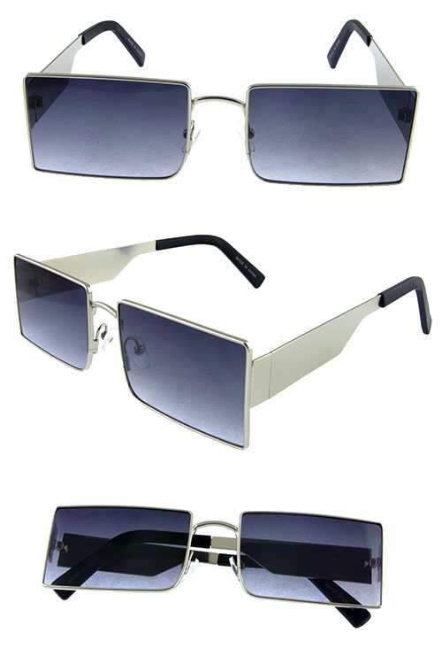 Womens metal square shaped sunglasses