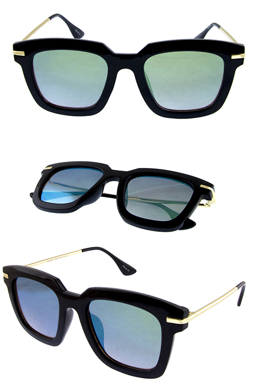 Womens blended geometric classic sunglasses