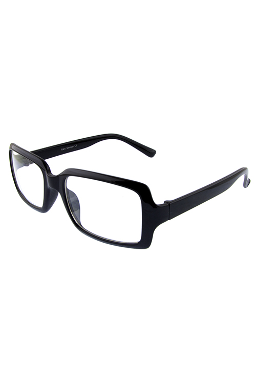 Unisex clear lens square vintage style sunglasses