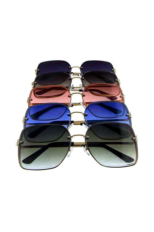 Womens metal vintage square style sunglasses