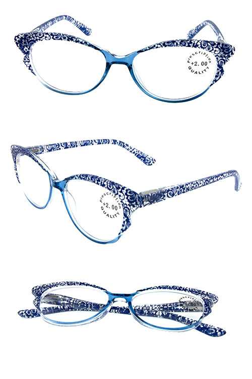 Universal plastic elegant style reading glasses