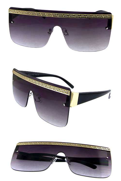 Womens rimless square fashion sunglasses