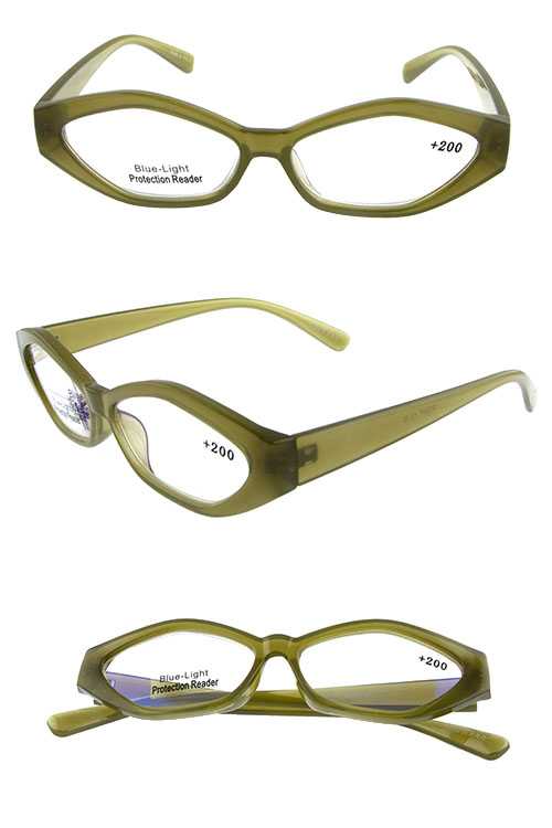 Bluelight protection plastic reading glasses