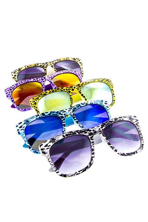 Wild Animal print plastic fashion sunglasses