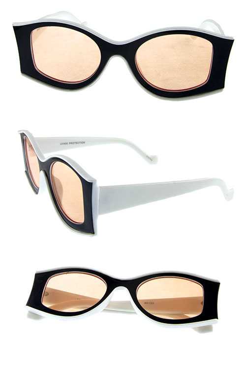 Womens retro square high fashion sunglasses