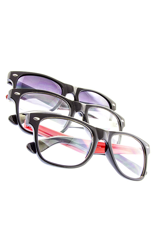 Unisex square UV400 protected mixed sunglasses