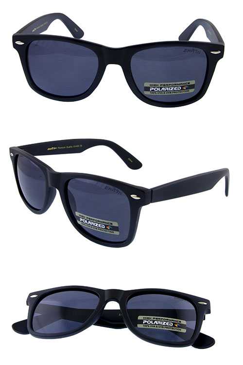 Unisex polarized square style sunglasses