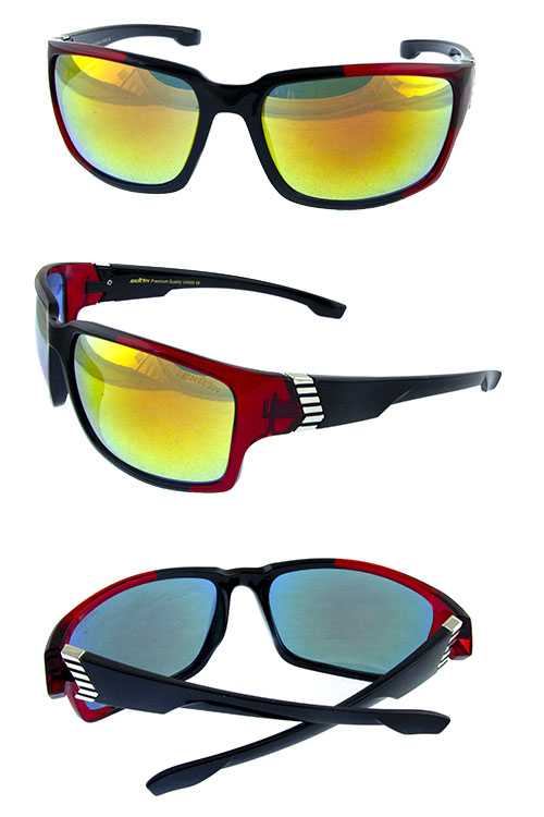 Mens classic square plastic style sunglasses