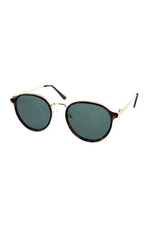 Womens metal classic rounded style sunglasses