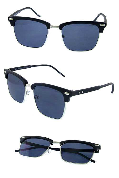 Unisex vintage style square sunglasses