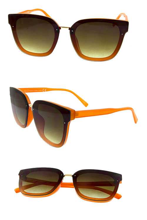 Womens fully rimmed square style sunglasses