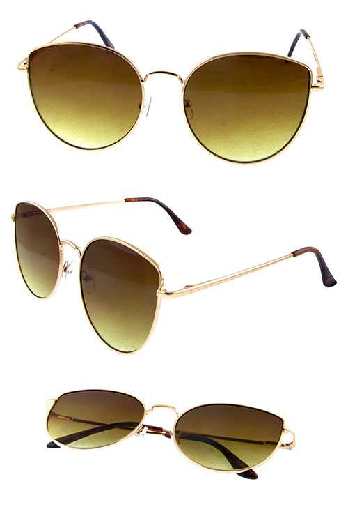 Womens high pointed butterfly metal sunglasses