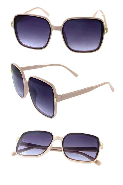 Womens geometric square shaped sunglasses