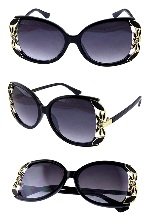 Womens square rhinestone modern style sunglasses