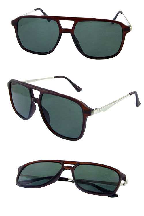 Unisex aviator metal fashion sunglasses