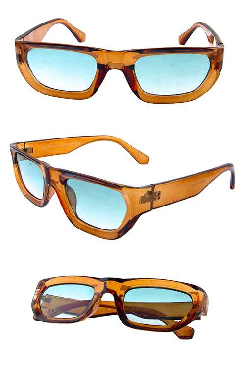 Womens retro square fashion plastic sunglasses