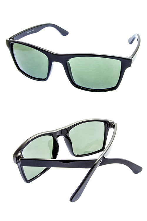 glass lens mens plastic square sunglasses