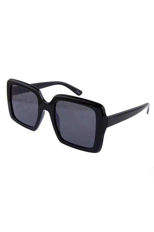 Womens retro square geometric plastic sunglasses