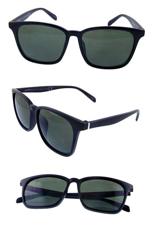 Unisex classic plastic square style sunglasses