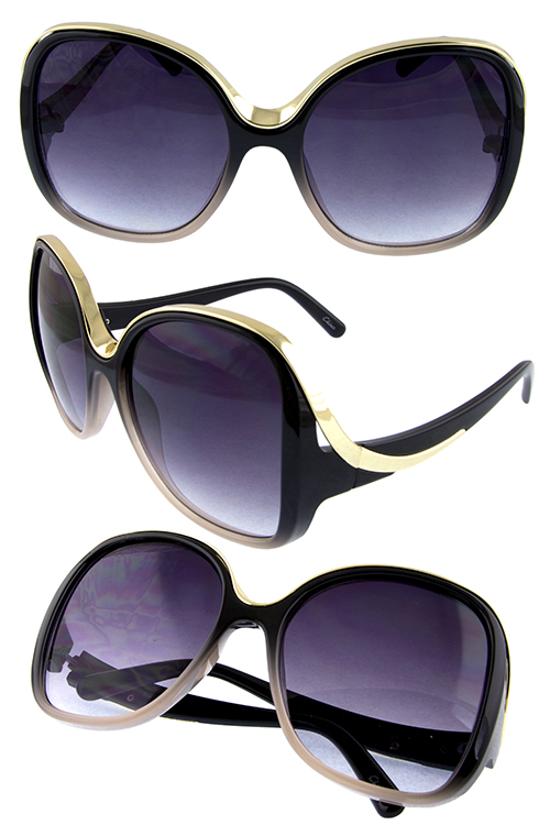 Womens square blended fashion plastic sunglasses