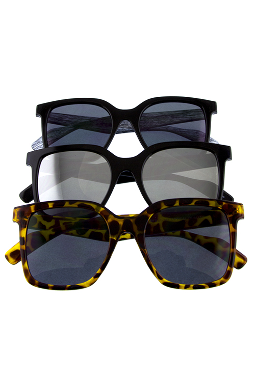 Womens square classic modern plastic sunglasses