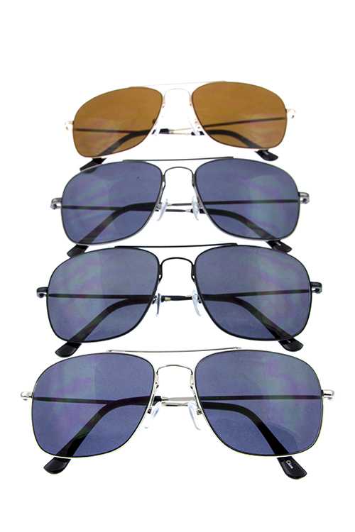 Unisex metal fully rimmed classic sunglasses
