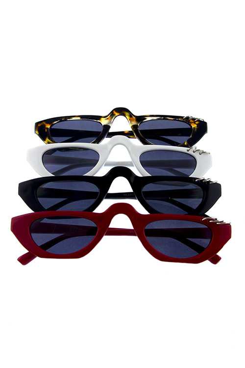 Womens square plastic retro fashion sunglasses