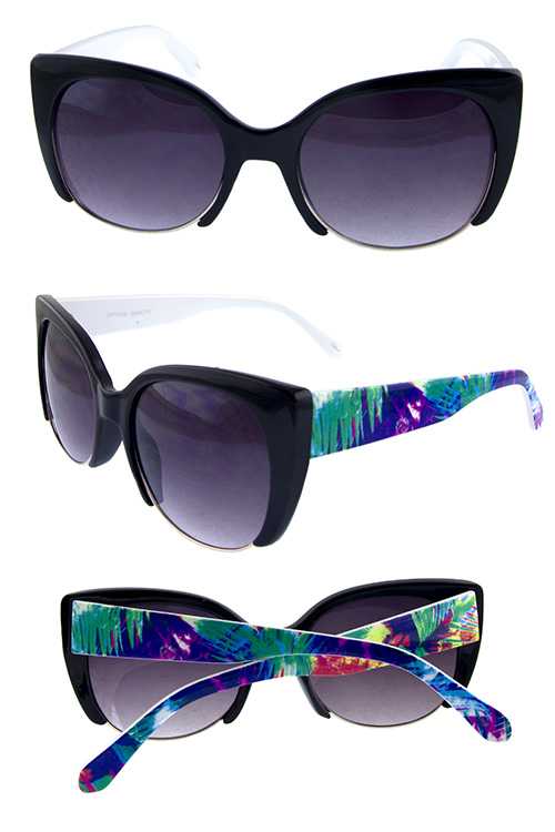 Womens square modern style plastic sunglasses