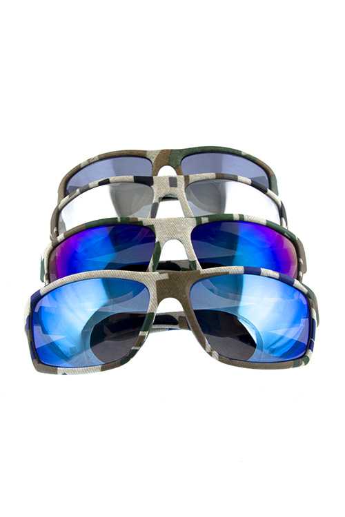 Mens square active classic plastic sunglasses