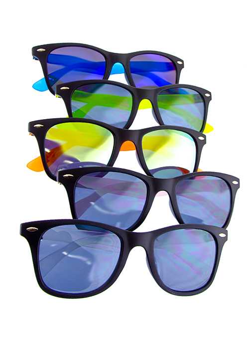 Neon Colored Temple Sunglasses