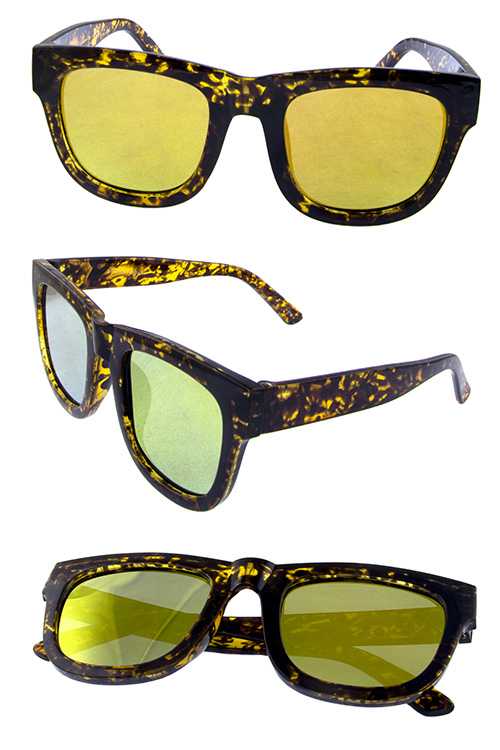 Womens square plastic fashion sunglasses