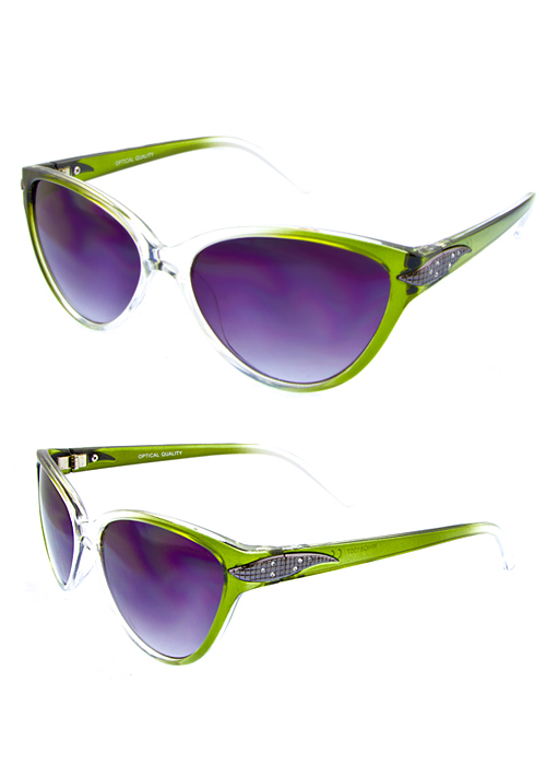 Leaf Like Design Cat Eye Sunglasses