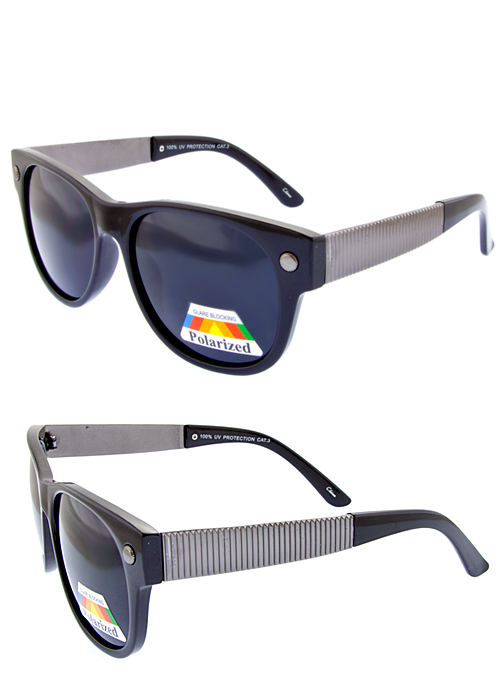 Polarized Metal Temple Sunglasses