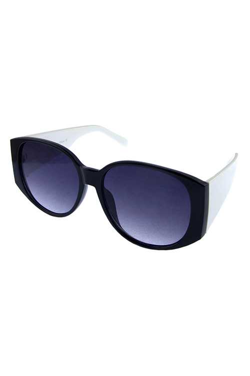 Womens plastic square mature fashion sunglasses