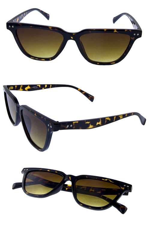 Womens square vintage plastic fashion sunglasses