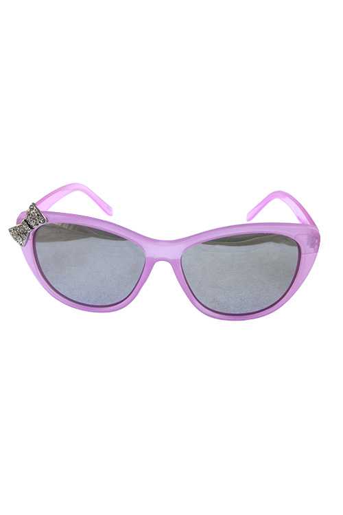 Womens cat eye bowtie classic fashion sunglasses