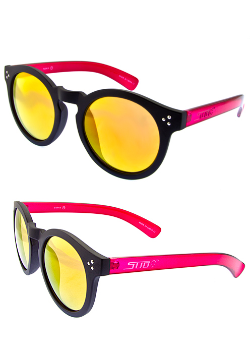 SUB-0 Horned Rim Lens Sunglasses