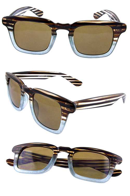 Unisex vintage square plastic retro sunglasses