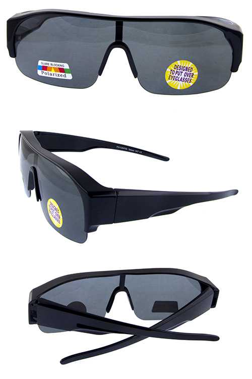 Unisex polarized eyeglasses overwear sunglasses