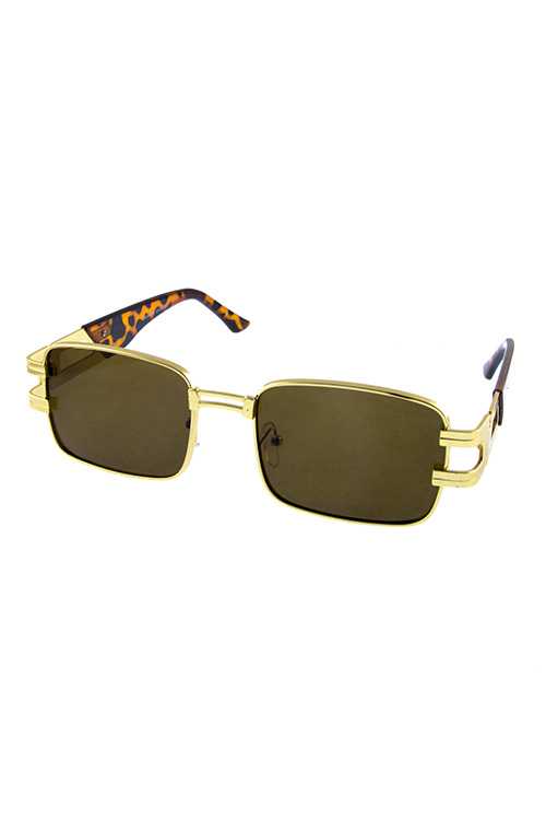 Mens metal square vintage style sunglasses