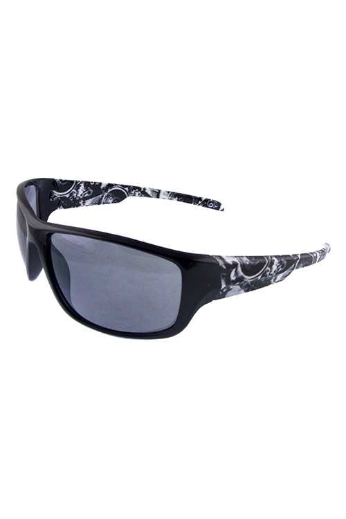 Mens active style plastic square sunglasses