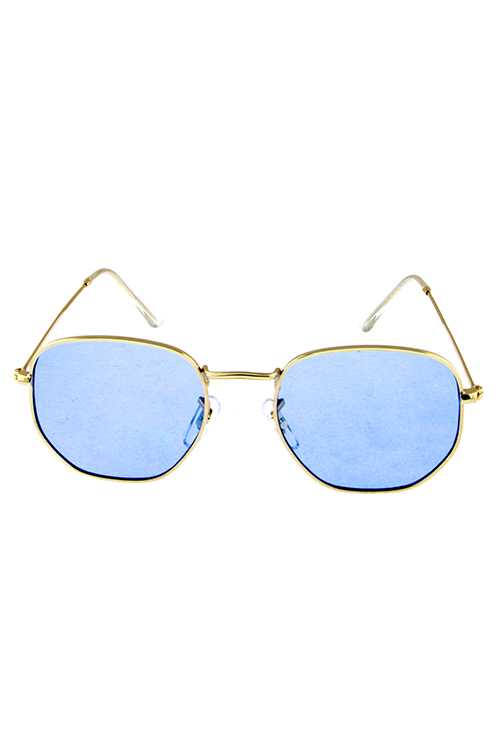 Womens metal UV400 fully rimmed high fashion sunglasses