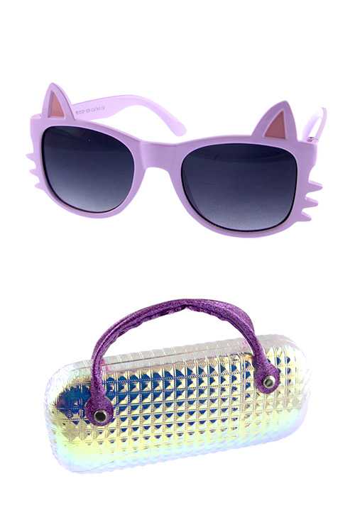 Kids cat square plastic style w/ case accessory